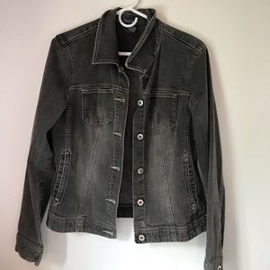 Gray faded jean jacket